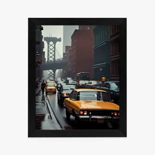 Plakat Deszczowy Dzień W Nowym Jorku