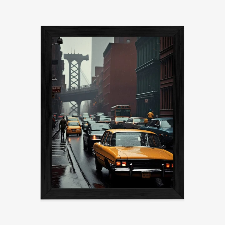 Plakat Deszczowy Dzień W Nowym Jorku