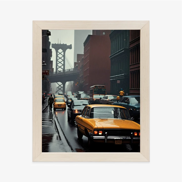 Plakat Deszczowy Dzień W Nowym Jorku