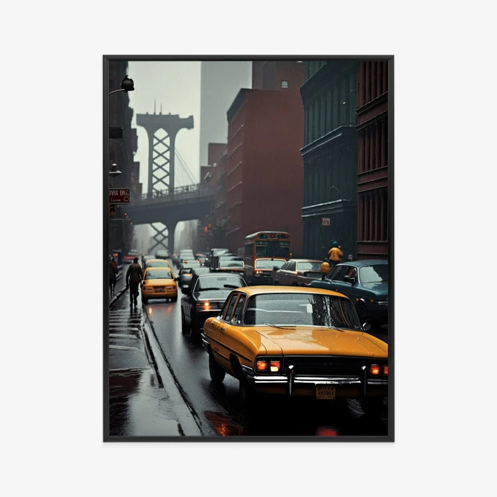 Plakat Deszczowy Dzień W Nowym Jorku