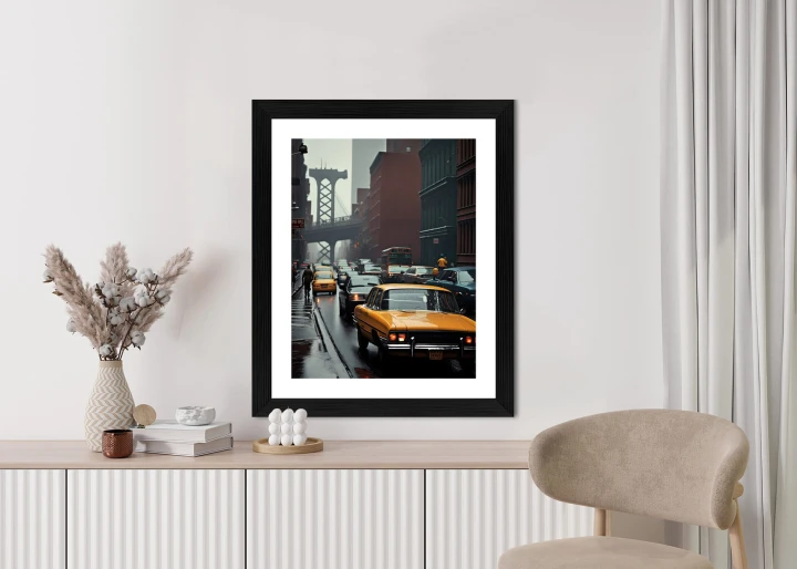 Plakat Deszczowy Dzień W Nowym Jorku