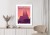 Plakat Barcelona Sagrada Familia Różowa Ilustracja O Zachodzie Słońca