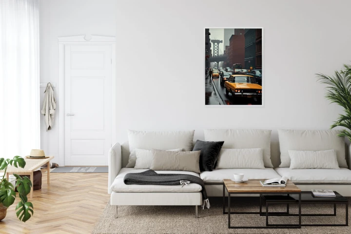 Plakat Deszczowy Dzień W Nowym Jorku