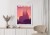 Plakat Barcelona Sagrada Familia Różowa Ilustracja O Zachodzie Słońca