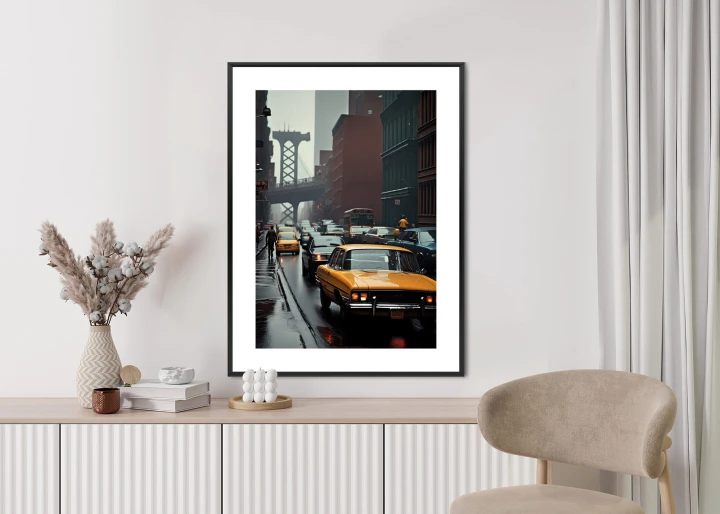 Plakat Deszczowy Dzień W Nowym Jorku