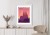 Plakat Barcelona Sagrada Familia Różowa Ilustracja O Zachodzie Słońca