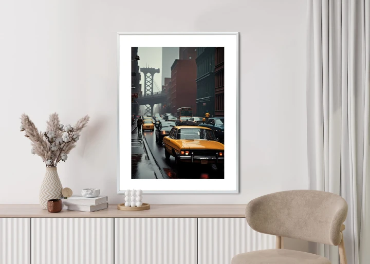 Plakat Deszczowy Dzień W Nowym Jorku