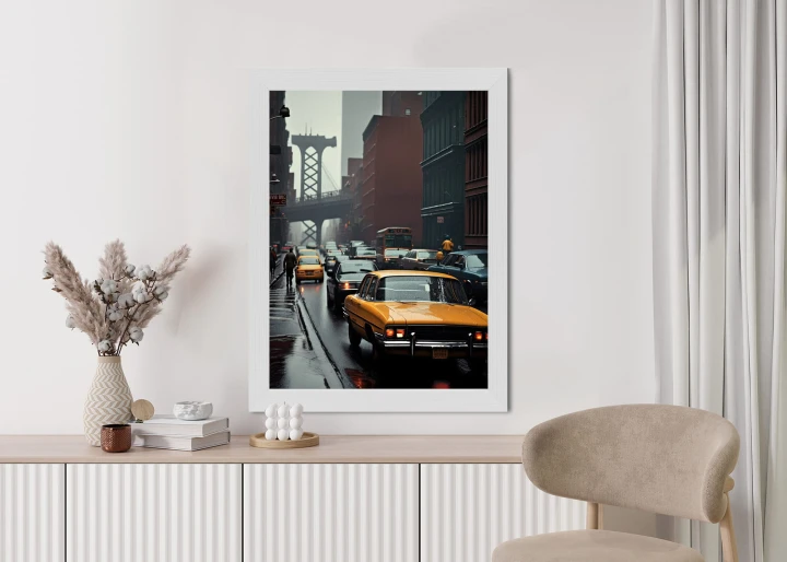 Plakat Deszczowy Dzień W Nowym Jorku