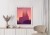 Plakat Barcelona Sagrada Familia Różowa Ilustracja O Zachodzie Słońca