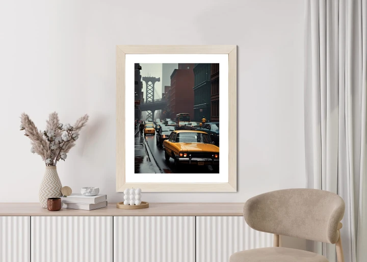 Plakat Deszczowy Dzień W Nowym Jorku