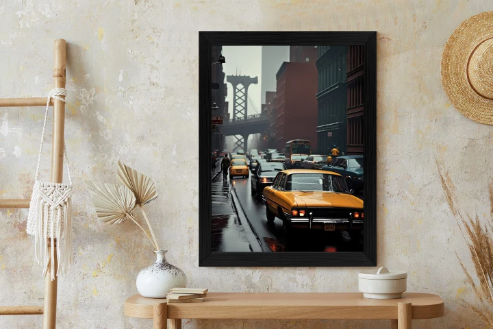 Plakat Deszczowy Dzień W Nowym Jorku