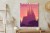 Plakat Barcelona Sagrada Familia Różowa Ilustracja O Zachodzie Słońca