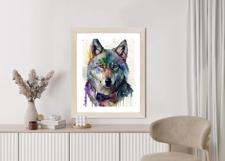 Plakat Wilk W Muszce