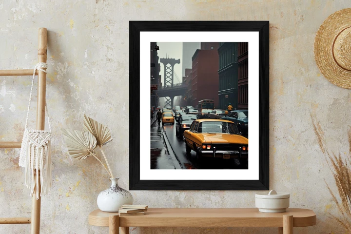 Plakat Deszczowy Dzień W Nowym Jorku