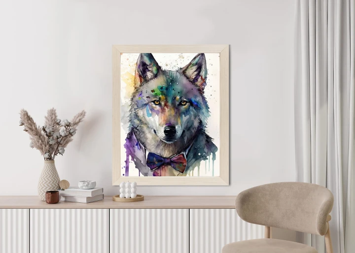 Plakat Wilk W Muszce