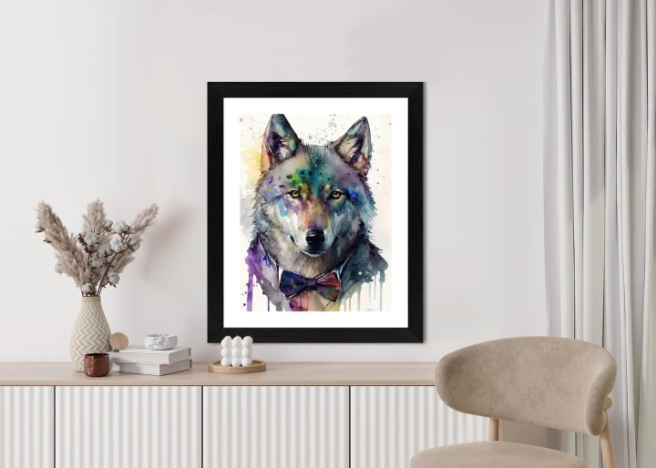 Plakat Wilk W Muszce