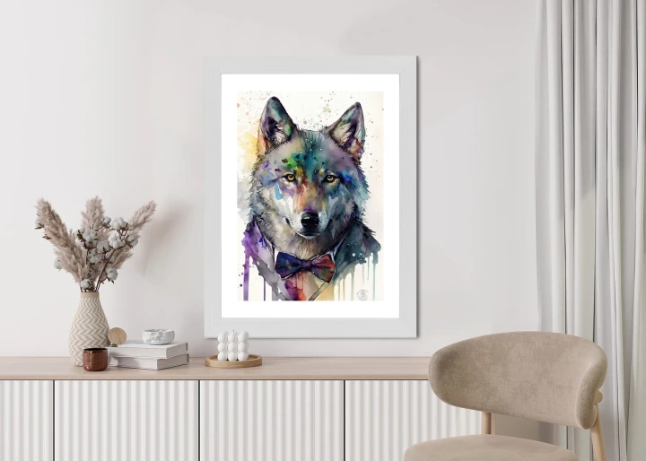 Plakat Wilk W Muszce