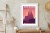 Plakat Barcelona Sagrada Familia Różowa Ilustracja O Zachodzie Słońca