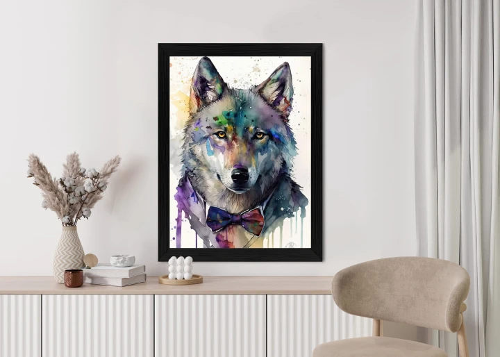 Plakat Wilk W Muszce