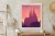 Plakat Barcelona Sagrada Familia Różowa Ilustracja O Zachodzie Słońca