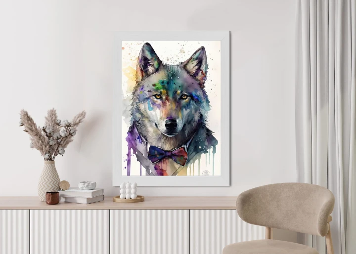 Plakat Wilk W Muszce