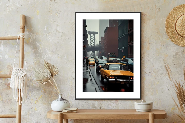 Plakat Deszczowy Dzień W Nowym Jorku