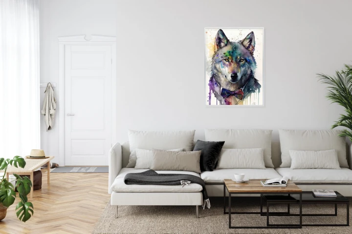 Plakat Wilk W Muszce