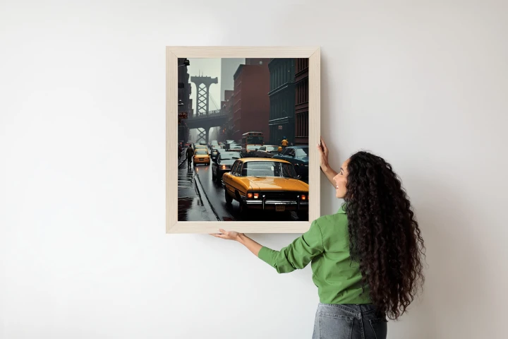 Plakat Deszczowy Dzień W Nowym Jorku