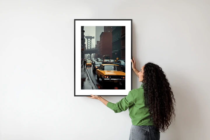 Plakat Deszczowy Dzień W Nowym Jorku