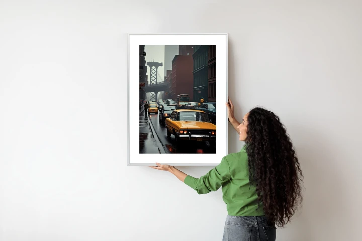 Plakat Deszczowy Dzień W Nowym Jorku