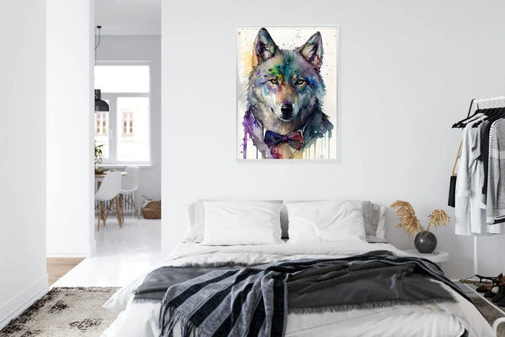 Plakat Wilk W Muszce