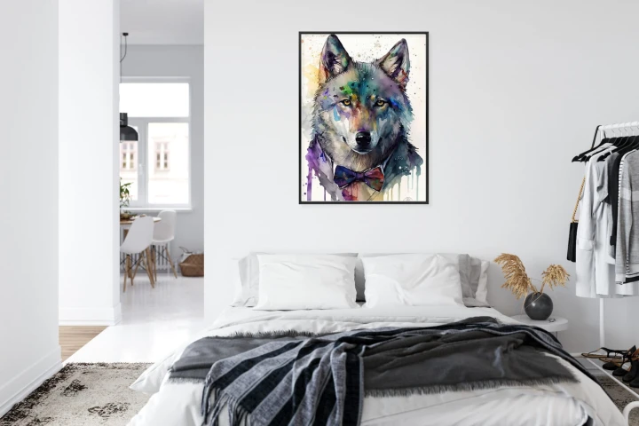 Plakat Wilk W Muszce