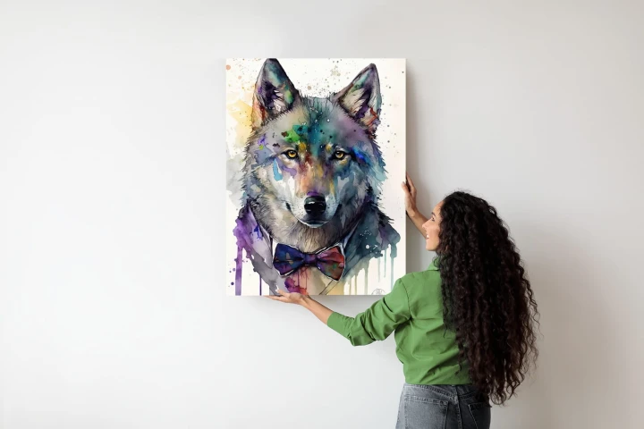 Plakat Wilk W Muszce