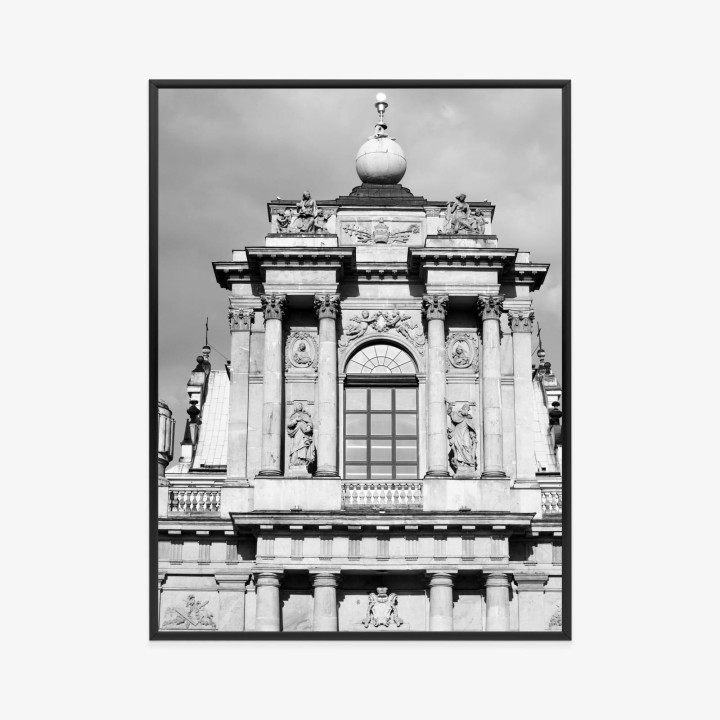 Plakat Zabytki Warszawy W Czarno Białych Kolorach