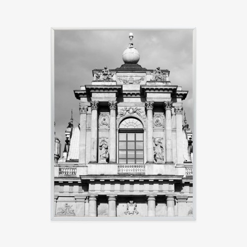 Plakat Zabytki Warszawy W Czarno Białych Kolorach