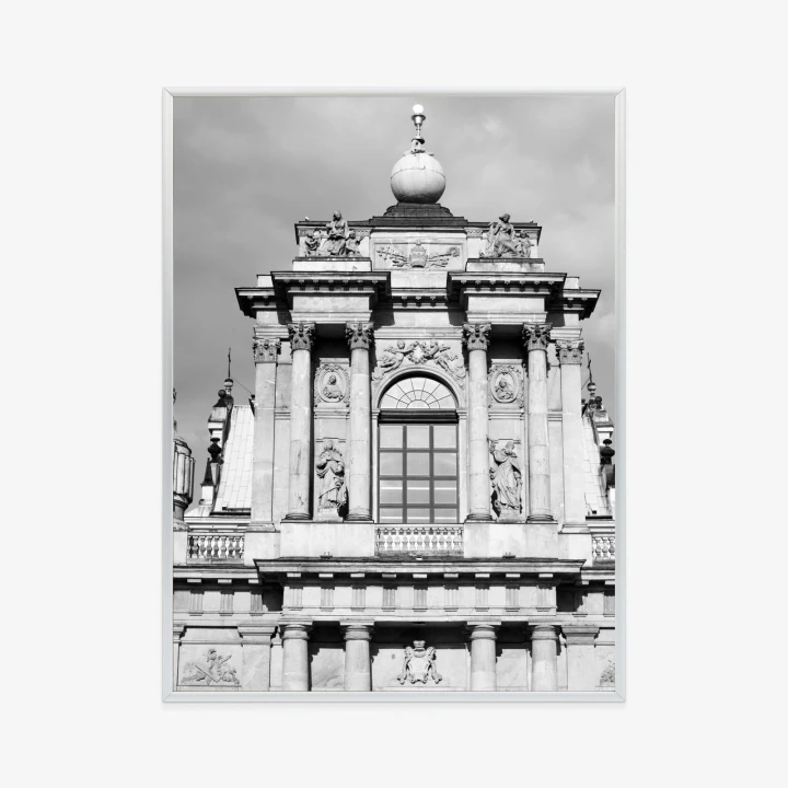 Plakat Zabytki Warszawy W Czarno Białych Kolorach