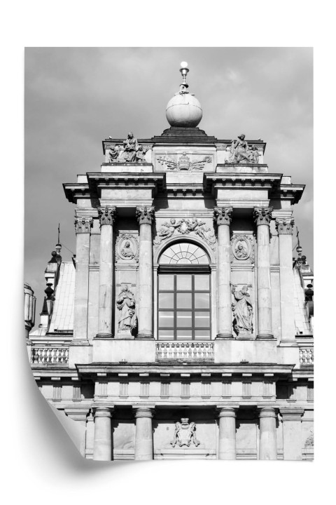 Plakat Zabytki Warszawy W Czarno Białych Kolorach