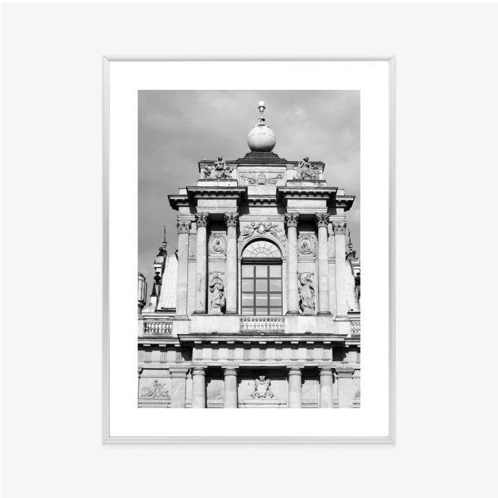 Plakat Zabytki Warszawy W Czarno Białych Kolorach