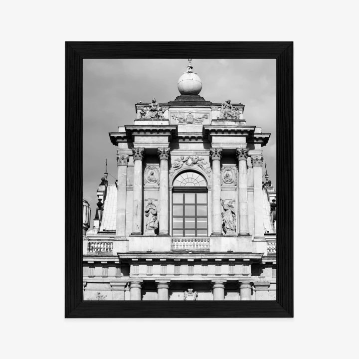 Plakat Zabytki Warszawy W Czarno Białych Kolorach