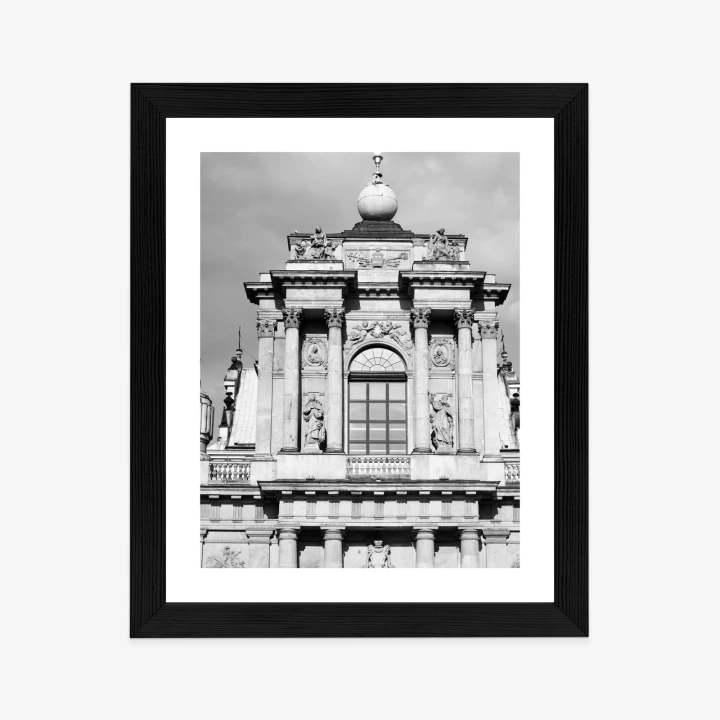 Plakat Zabytki Warszawy W Czarno Białych Kolorach