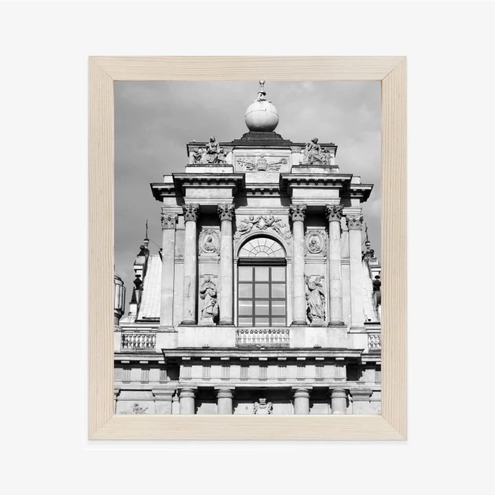 Plakat Zabytki Warszawy W Czarno Białych Kolorach