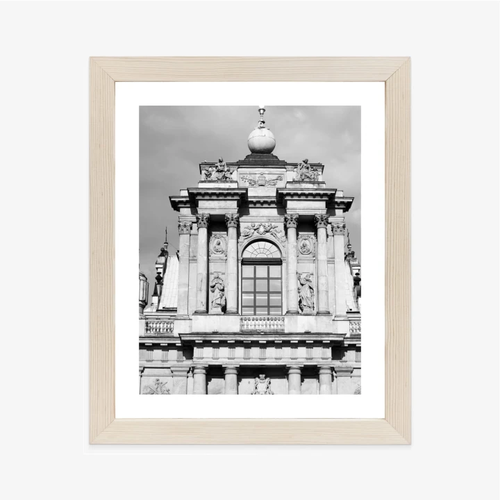 Plakat Zabytki Warszawy W Czarno Białych Kolorach