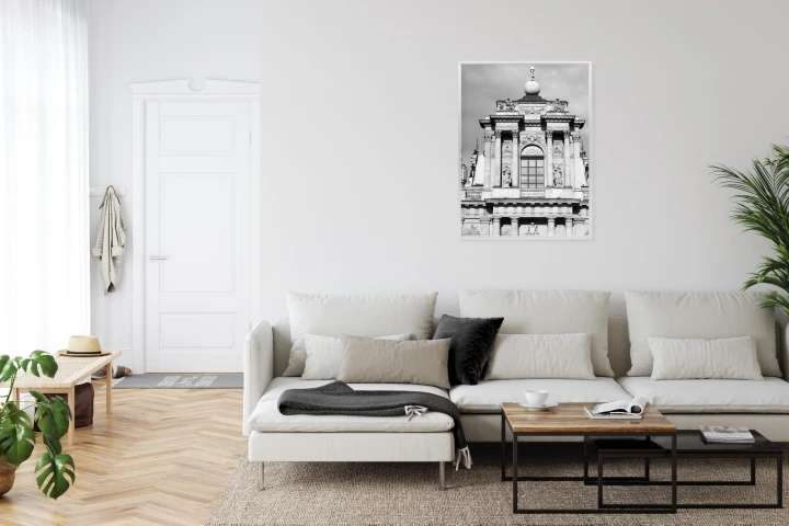 Plakat Zabytki Warszawy W Czarno Białych Kolorach