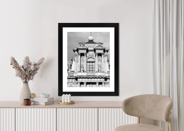 Plakat Zabytki Warszawy W Czarno Białych Kolorach