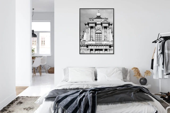 Plakat Zabytki Warszawy W Czarno Białych Kolorach