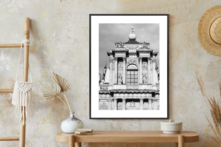 Plakat Zabytki Warszawy W Czarno Białych Kolorach