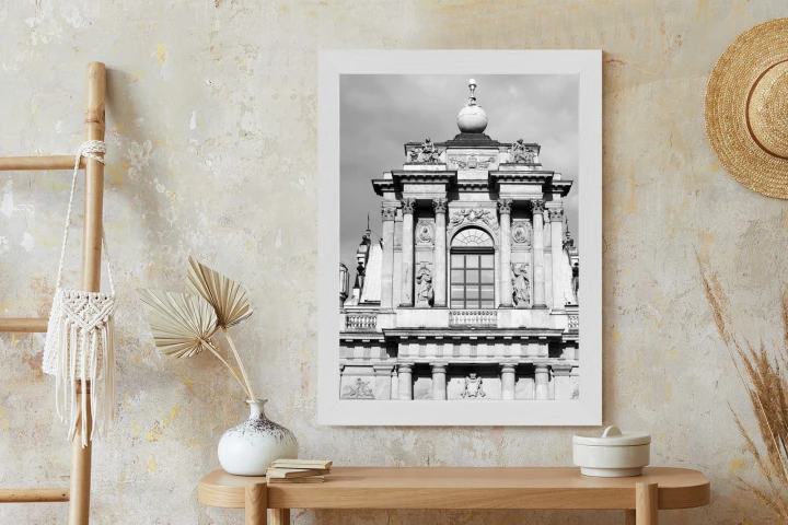 Plakat Zabytki Warszawy W Czarno Białych Kolorach