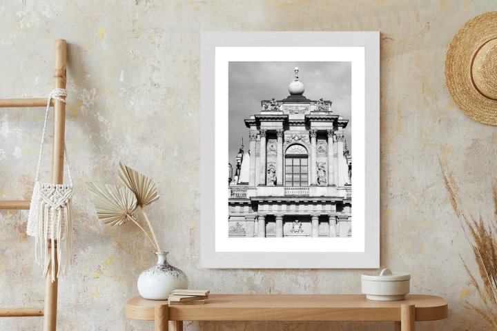 Plakat Zabytki Warszawy W Czarno Białych Kolorach