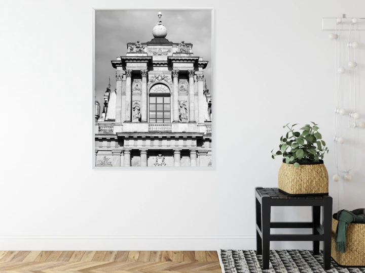 Plakat Zabytki Warszawy W Czarno Białych Kolorach