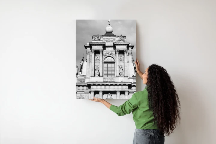 Plakat Zabytki Warszawy W Czarno Białych Kolorach